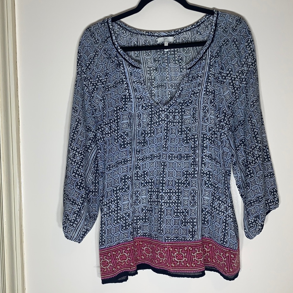 Joie Geo Print Tunic Top, Size Small